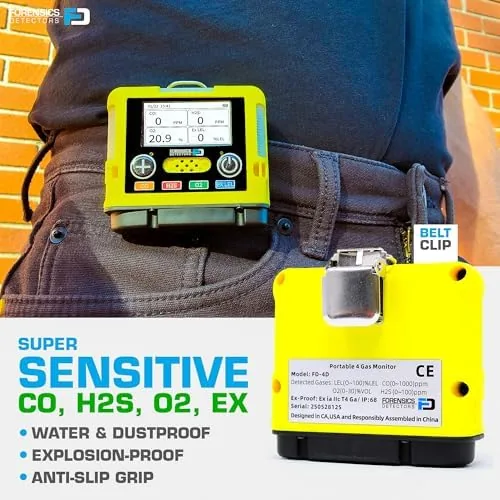 The 4 Gas Monitor | Mini & Small | USA NIST in real use