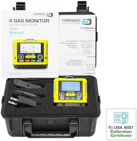The 4 Gas Monitor | Mini & Small | USA NIST compared in context