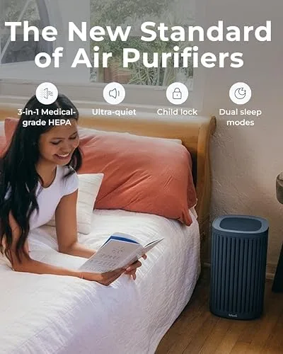 Close look at the Windmill Air Purifier for Home, 3-In-1 Filtration for Dust, Smoke build quality