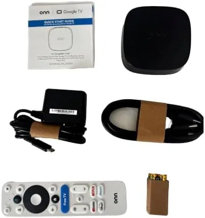 Close look at the Onn 4K Plus Streaming Device with Google TV ,  16GB build quality