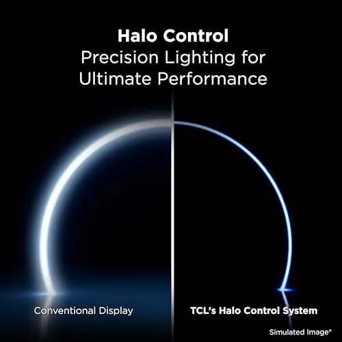 TCL QM64L side by side with a budget QLED television
