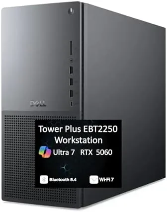 The Dell Tower Plus EBT2250 workstation tower on an office desk