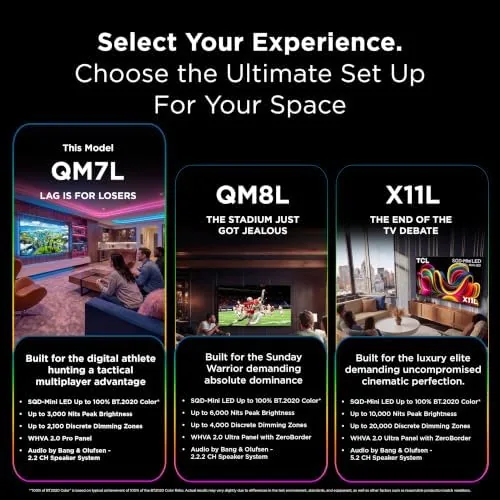 Gameplay on the TCL QM7L showing smooth motion and vivid color