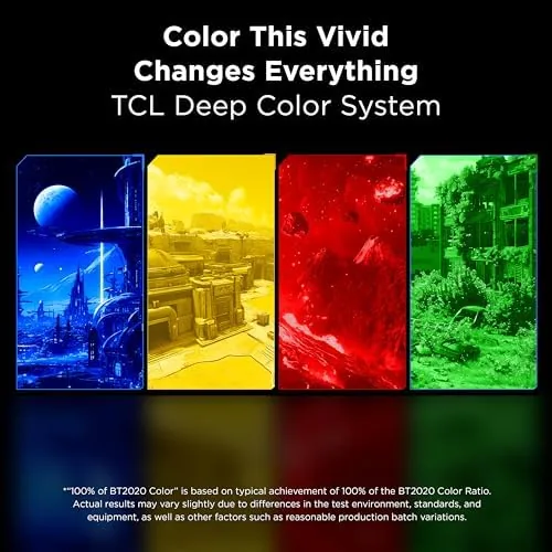 TCL QM7L compared with a standard 60Hz QLED television