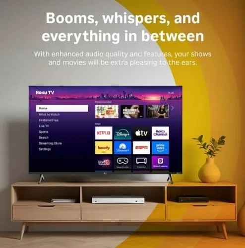 The Roku Hiro home screen showing the streaming app grid