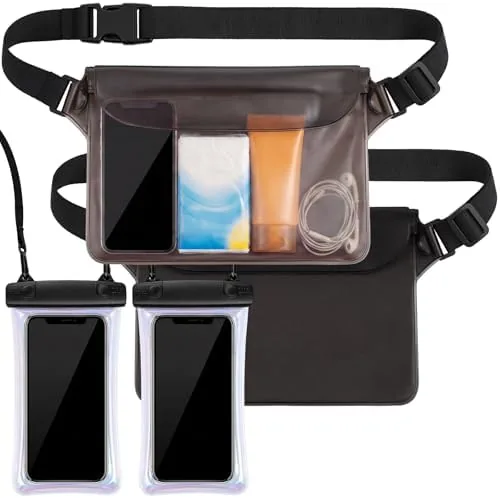 4 Pcs Waterproof Fanny Pack Phone Pouch Dry Bag for Passport Wallet Purse Waterproof Review: Tested and Rated