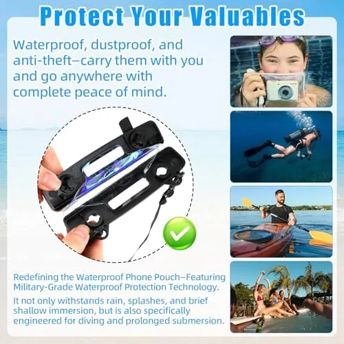Testing the 4 Pcs Waterproof Fanny Pack Phone Pouch Dry Bag for over two weeks