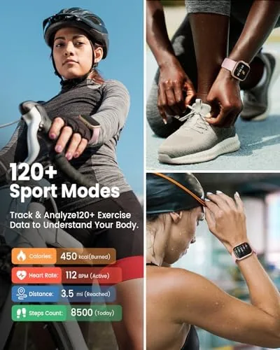 The Smart Watch for Women for iPhone Android:1.85" Smartwatch Fitness Tracker in real use