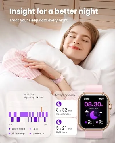 The Smart Watch for Women for iPhone Android:1.85" Smartwatch Fitness Tracker compared in context