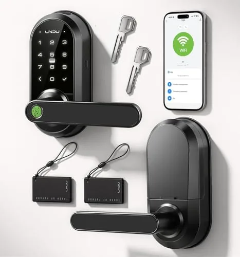 Overview of the Smart Lock Keypad Door Lock with Handle, WiFi Keyless Entry