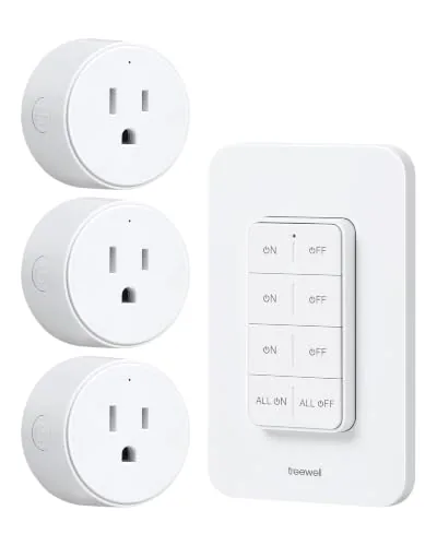 3 Independent Remote Control Outlets with Wireless Wall Switch | 200FT RF Range, Wall Review: Tested and Rated