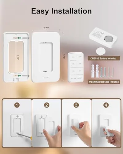 Testing the 3 Independent Remote Control Outlets with Wireless Wall Switch | over two weeks