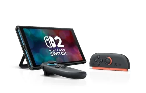 Family playing Mario Kart World together on the Switch 2 docked to a television