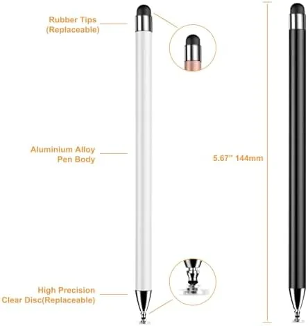 Close look at the Stylus (7 Pcs), 2-in-1 Stylus Pen for Touch Screen, High build quality
