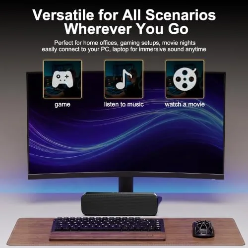 Testing the Computer Speakers for Desktop PC,USB Powered & Plug and Play,with over two weeks