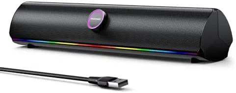 Overview of the Computer Speakers for Desktop PC, Bluetooth 5.4 Sound Bar with