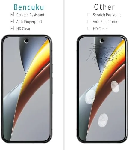 Close look at the 2 Pack Screen Protector for Google Pixel 10a Tempered Glass build quality