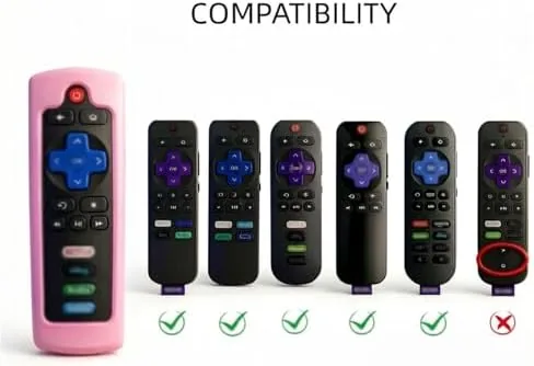 Close look at the Glow-in-the-Dark Silicone Remote Cover for Roku - Protective Case for build quality