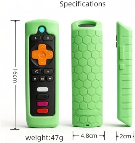 The Glow-in-the-Dark Silicone Remote Cover for Roku - Protective Case for in real use