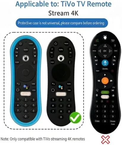 The TiVo Silicone Protective Sleeve for TiVo Stream 4K Remote in real use