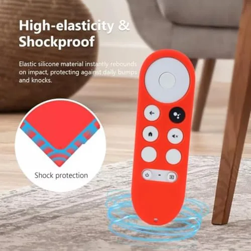 Another view of the Glow-in-the-Dark Silicone Protective Case Replacement for Google TV 4K (2020)