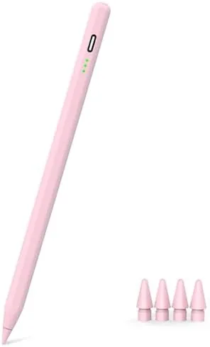 Pink Stylus Pen for iPad Pro Air Mini 2018-2026, Palm Rejection Fast Charge | Review: Tested and Rated