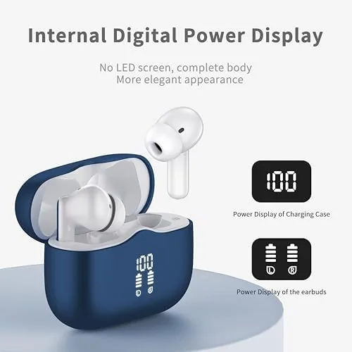 Detail shot of the Wireless Earbuds, Bluetooth 5.4 Headphones in Ear with HiFi Stereo features