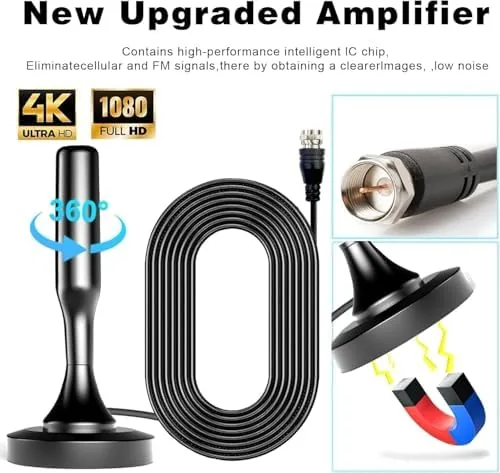 The TV Antenna Indoor for Local Channels,Digital Antenna for Smart TV in real use