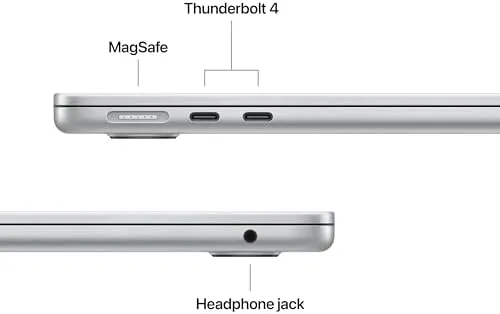 The Silver MacBook Air 13-inch packed into a laptop bag with accessories