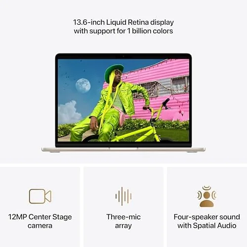 Another view of the Apple 2026 MacBook Air 13-inch Laptop with M5 chip: Built