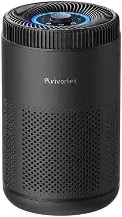 Purivortex HEPA Air Purifier for Bedroom, AC300 Pro Black | Quiet Portable Air Cleaner Review: Tested and Rated