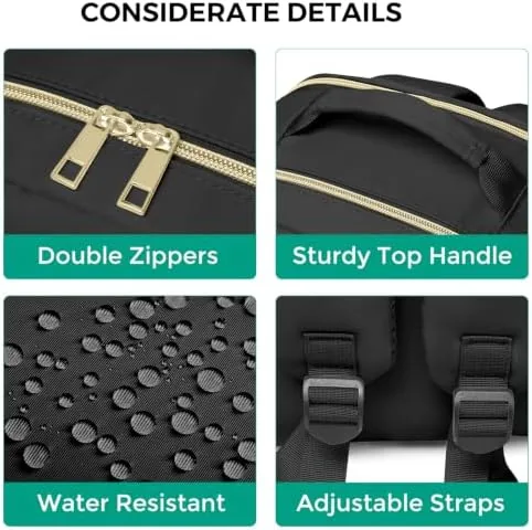 The College Backpack School Bookbag for Women: 15.6 Inch Laptop Backpacks compared in context