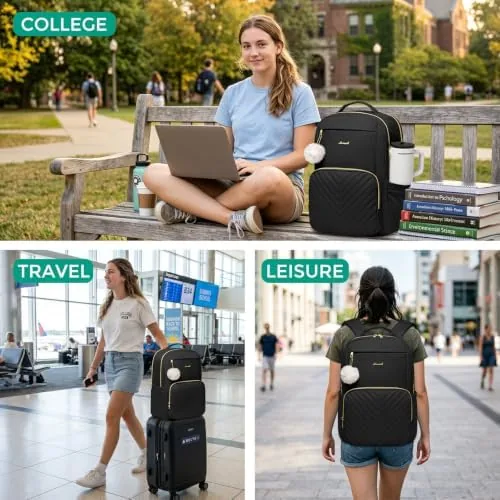 Testing the College Backpack School Bookbag for Women: 15.6 Inch Laptop Backpacks over two weeks