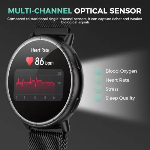 Testing the EGQINR GPS Smart Watch for Men Women, 1.32" AMOLED, 5ATM over two weeks