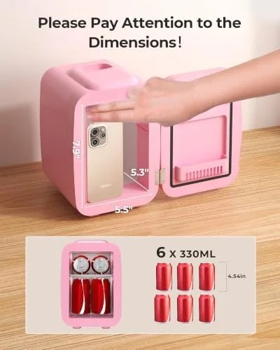 Close look at the BEICHEN Mini Fridge 4 Liter/6 Can Portable Compact Refrigerator | build quality