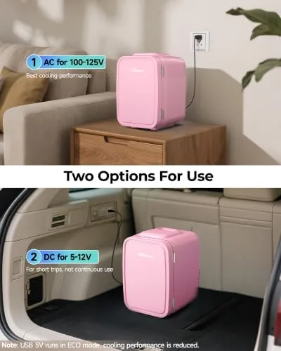 The BEICHEN Mini Fridge 4 Liter/6 Can Portable Compact Refrigerator | in real use