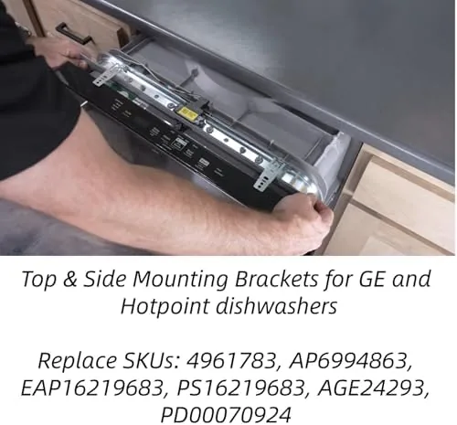 Close look at the WD01X27759 for GE Dishwasher Mounting Brackets for Under-Counter Dishwashers with build quality