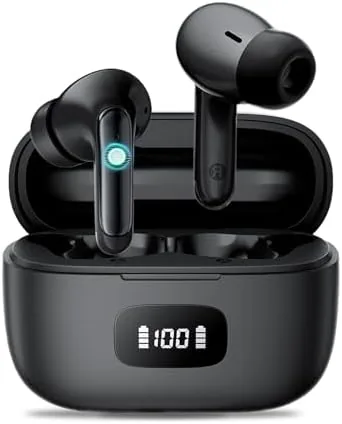 Overview of the Ear buds, Wireless Earbuds, 56Hrs, BT5.3 Headphones, ENC, IPX7 for
