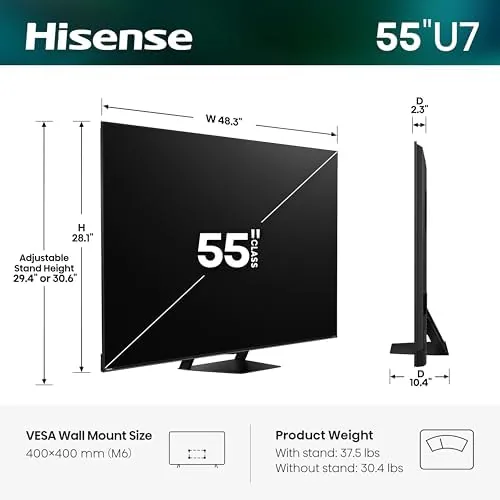 Fast racing game displayed on the Hisense 55U7SG with smooth motion