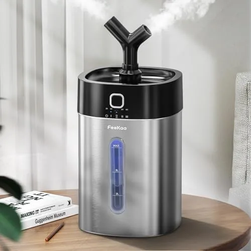 Feekaa Stainless Steel Humidifier Dishwasher Safe, 4L/1Gal Cool Mist Humidifiers for Bedroom, Easy Clean Review: Tested and Rated