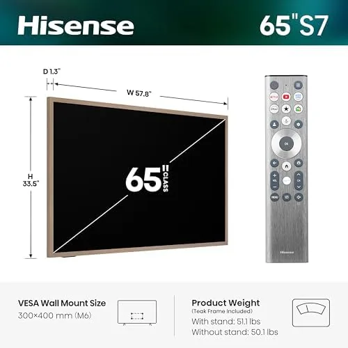 Movie scene playing on the Hisense CanvasTV in a bright living room