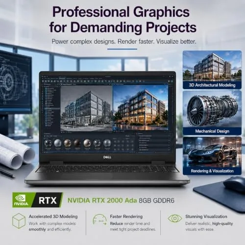 The ports and connectivity options on the side of the Dell Precision 7680