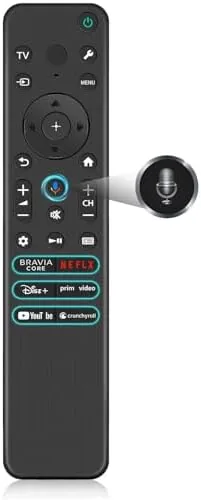 Overview of the Replacement Voice Remote for Sony Bravia Google TVs, Remote Control