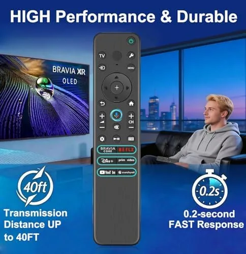 The Replacement Voice Remote for Sony Bravia Google TVs, Remote Control compared in context