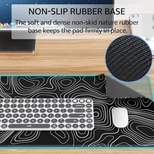 The KTRIO Large Gaming Mouse Pad, Desk Mat, 31.5 x 11.8 in real use