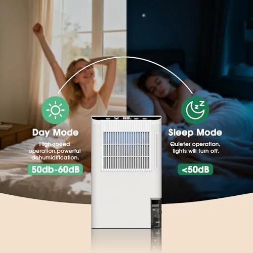 Close look at the Dehumidifiers for Home, 2000 Sq.Ft Small Dehumidifier with 3.3ft Drain build quality