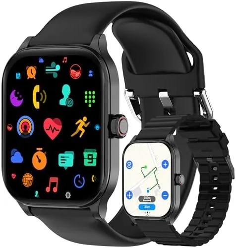 Overview of the Smart Watch, GPS & Free Maps, 1.96" HD Screen, AI