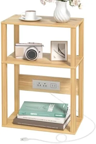 YUFAM 3-Tier Narrow Bedside Table with Charging Station, Skinny Nightstand | Thin Side Table Review: Tested and Rated