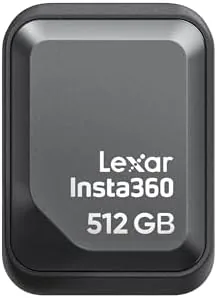 Detail shot of the Insta360 Quick Reader 512GB Portable SSD, Fast External Thumb Drive features