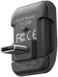 The Insta360 Quick Reader 512GB Portable SSD, Fast External Thumb Drive in real use